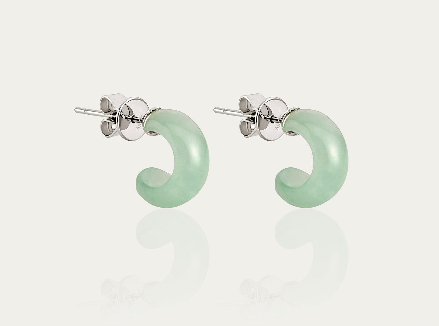 Jade pale green Earrings
