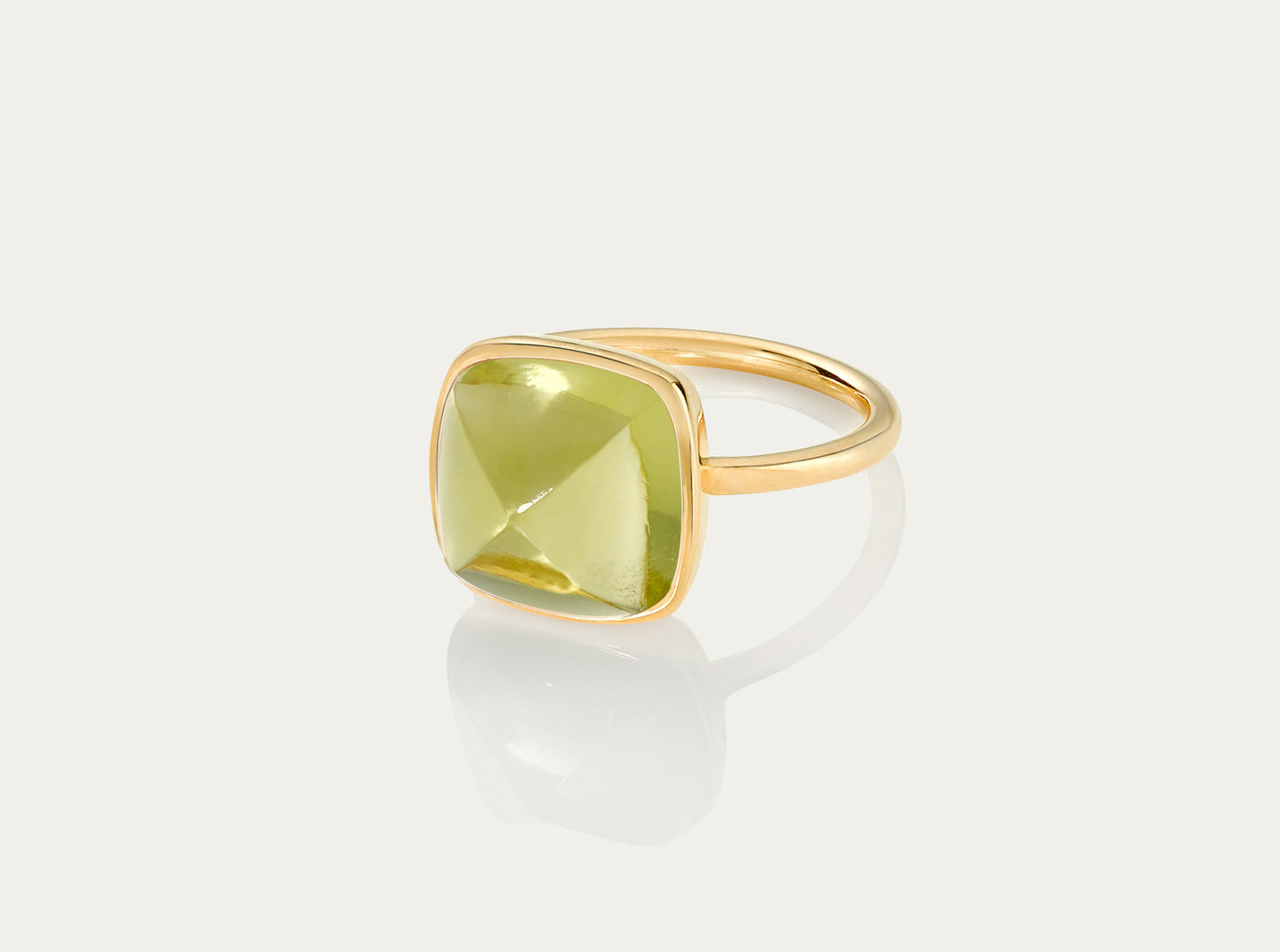 Bobo Ring Sugarloaf - Lemon Topaz 12mm
