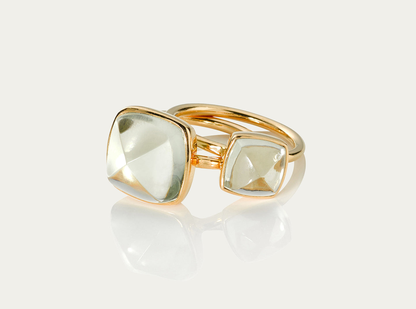 Bobo Ring Sugarloaf - Green Amethyst 8mm