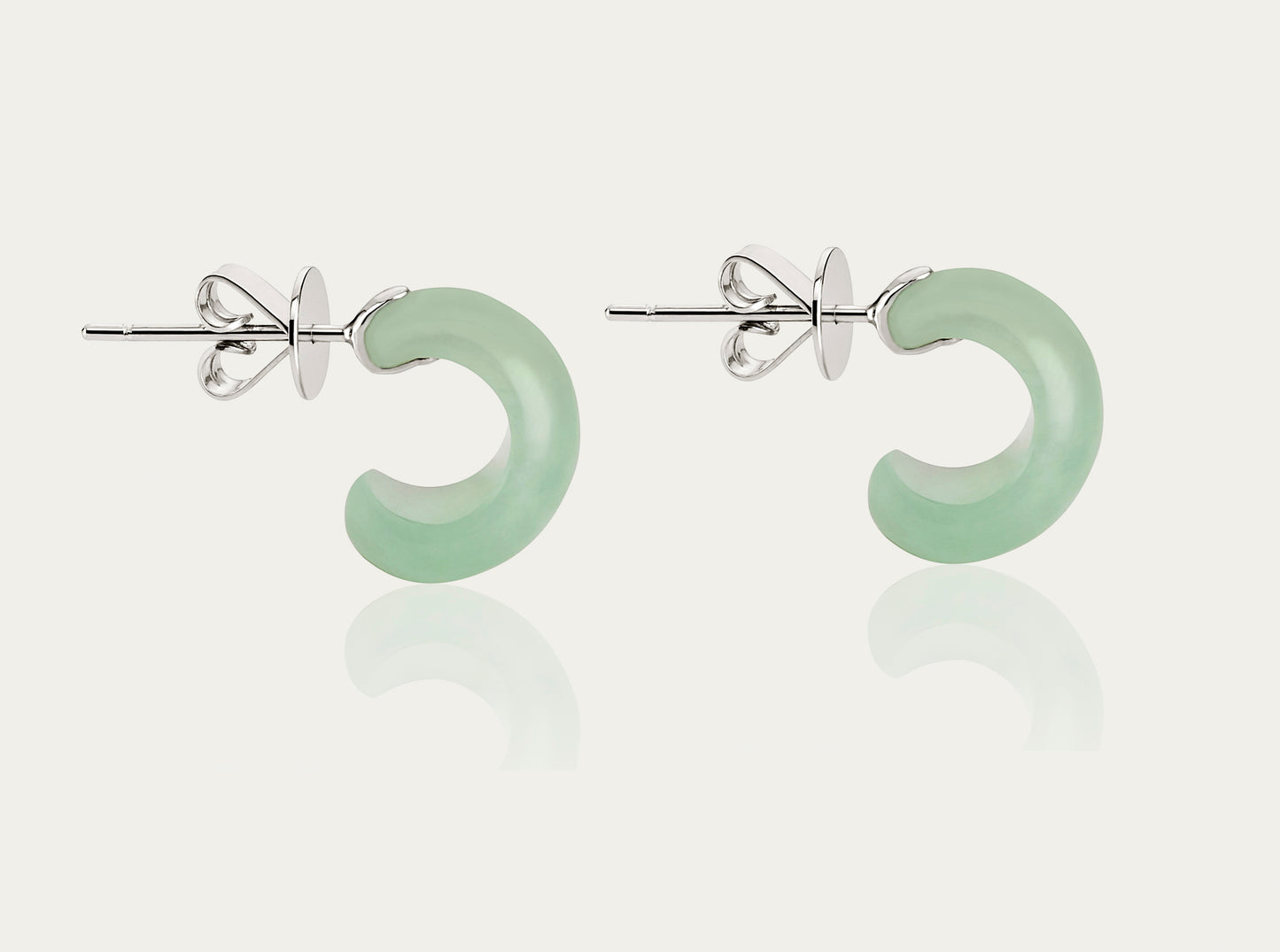 Jade pale green Earrings