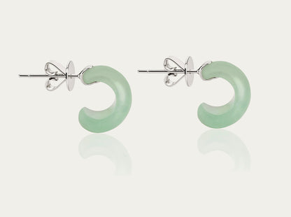 Jade pale green Earrings