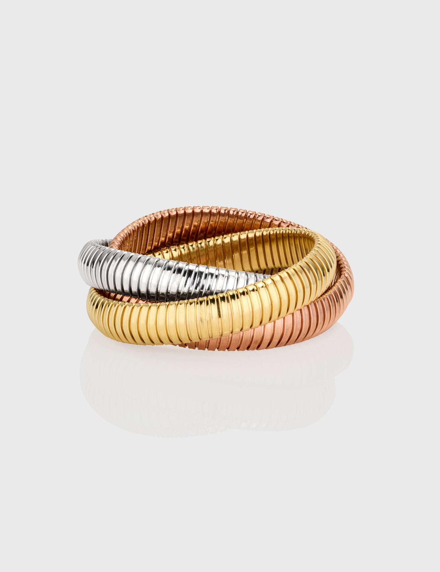Trinity Rolling Tubogas Bracelet 12mm - Tricolour