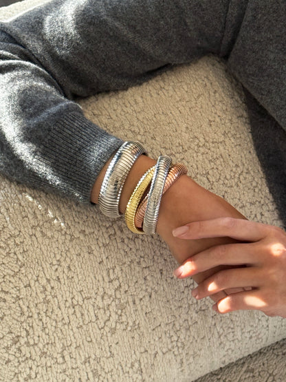 Trinity Rolling Tubogas Bracelet 12mm - Tricolour