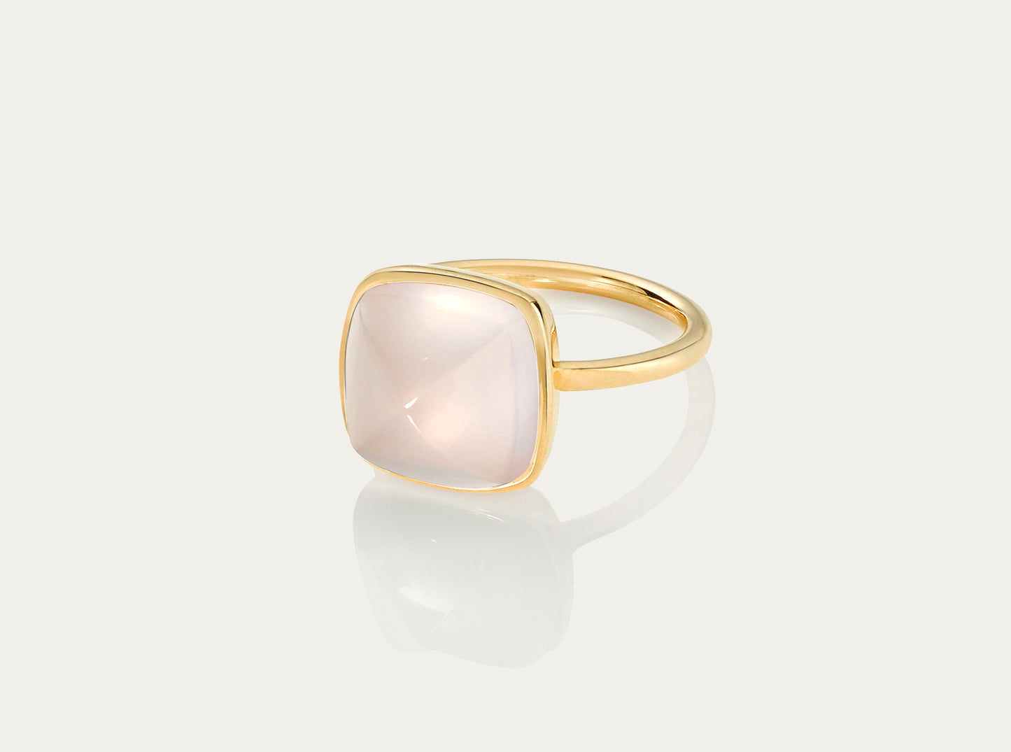 Bobo Ring Sugarloaf - Rose Quartz 12mm