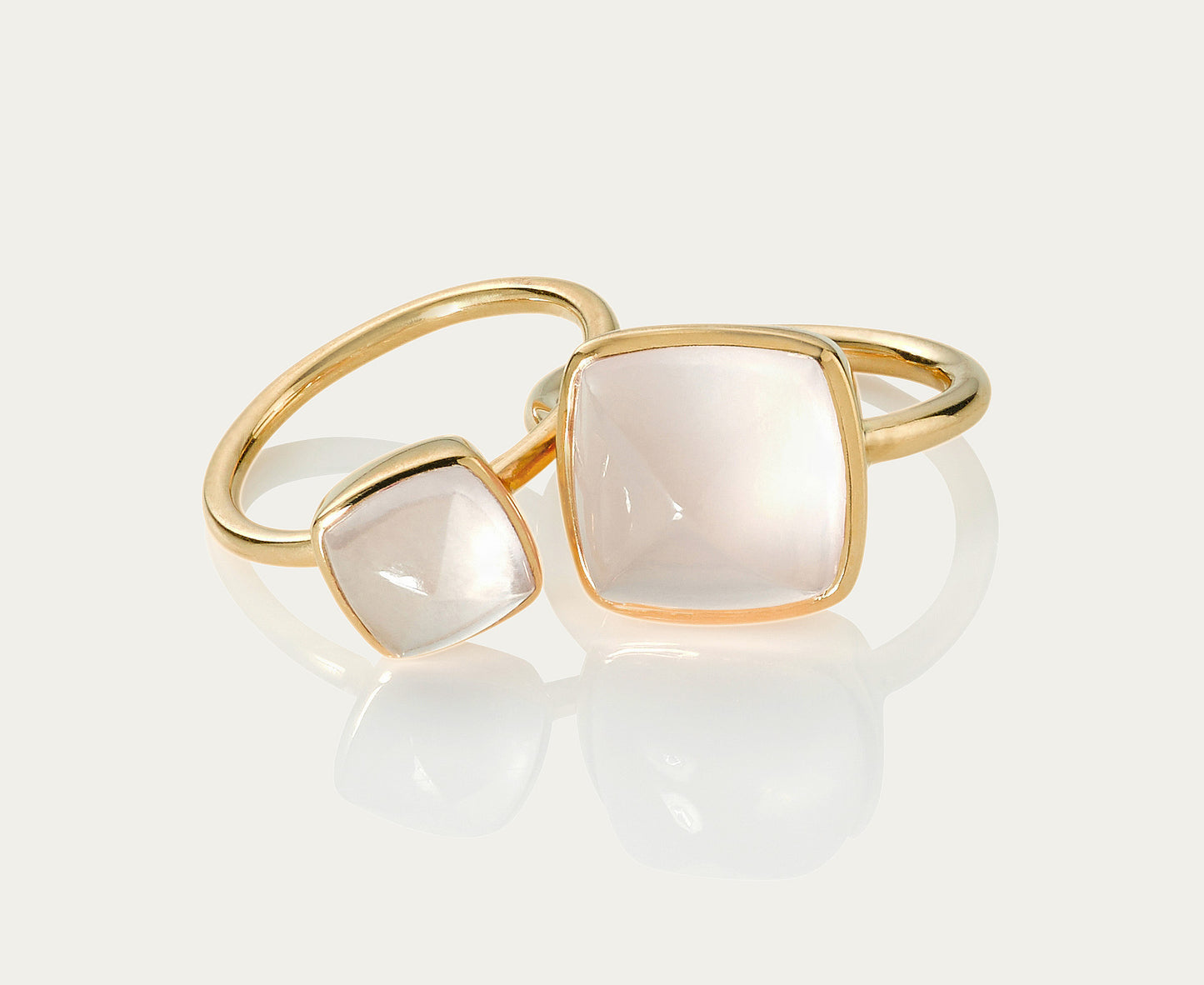 Bobo Ring Sugarloaf - Rose Quartz 8mm