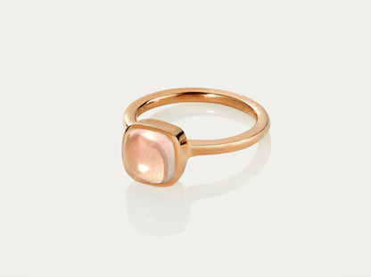 Bobo Ring Cabochon - Rose Quartz 8mm