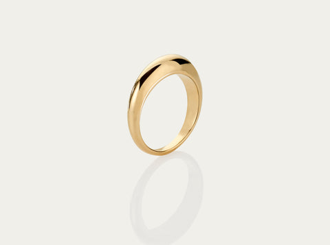 Orbit Pearl ring 10K Yellow Gold