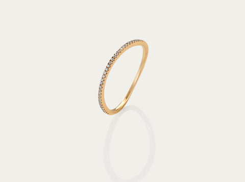 Orbit Pearl ring 10K Yellow Gold